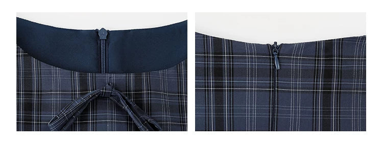 VOOE Bow Plaid Dress