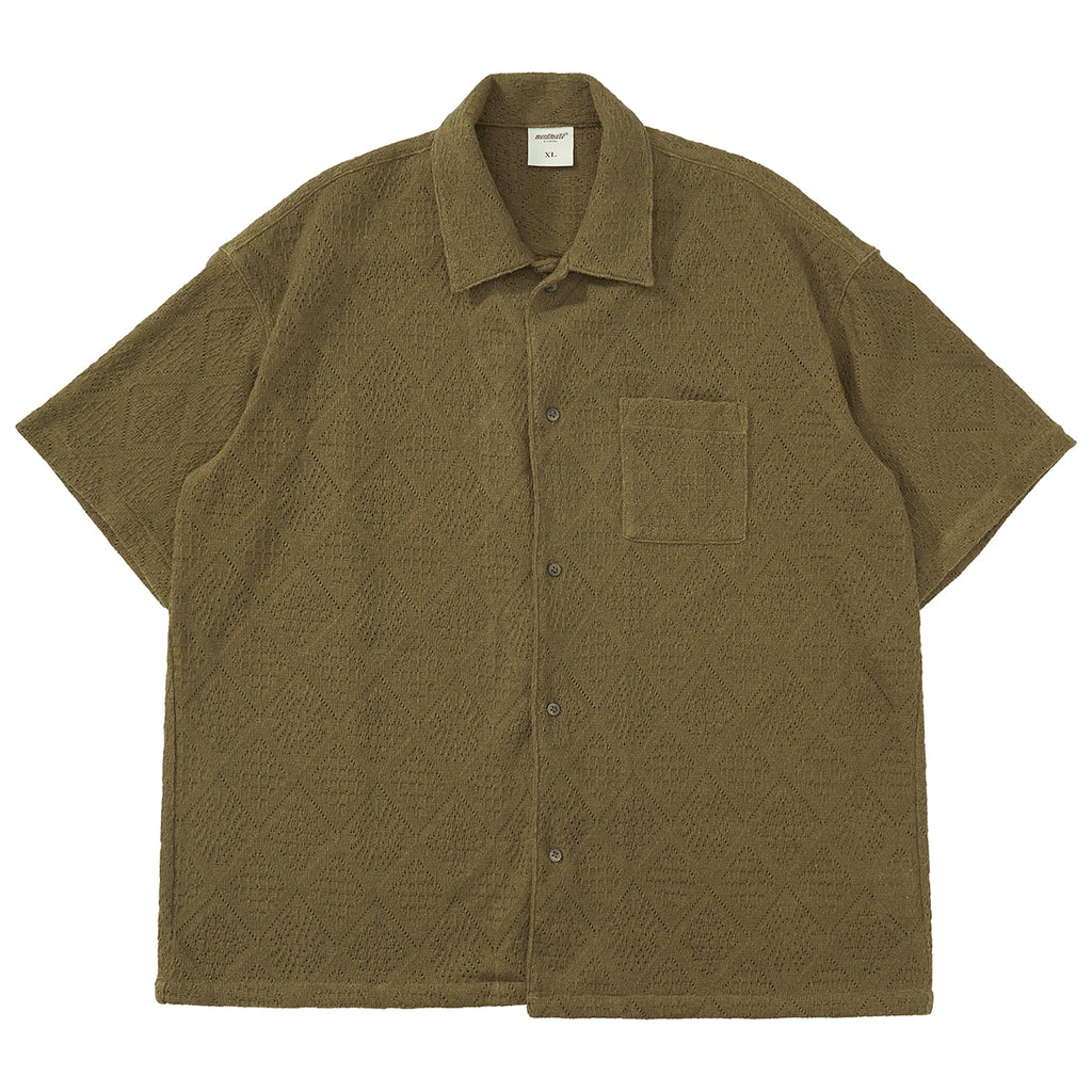 Mentmate Knitted Textured Short Sleeve Shirt