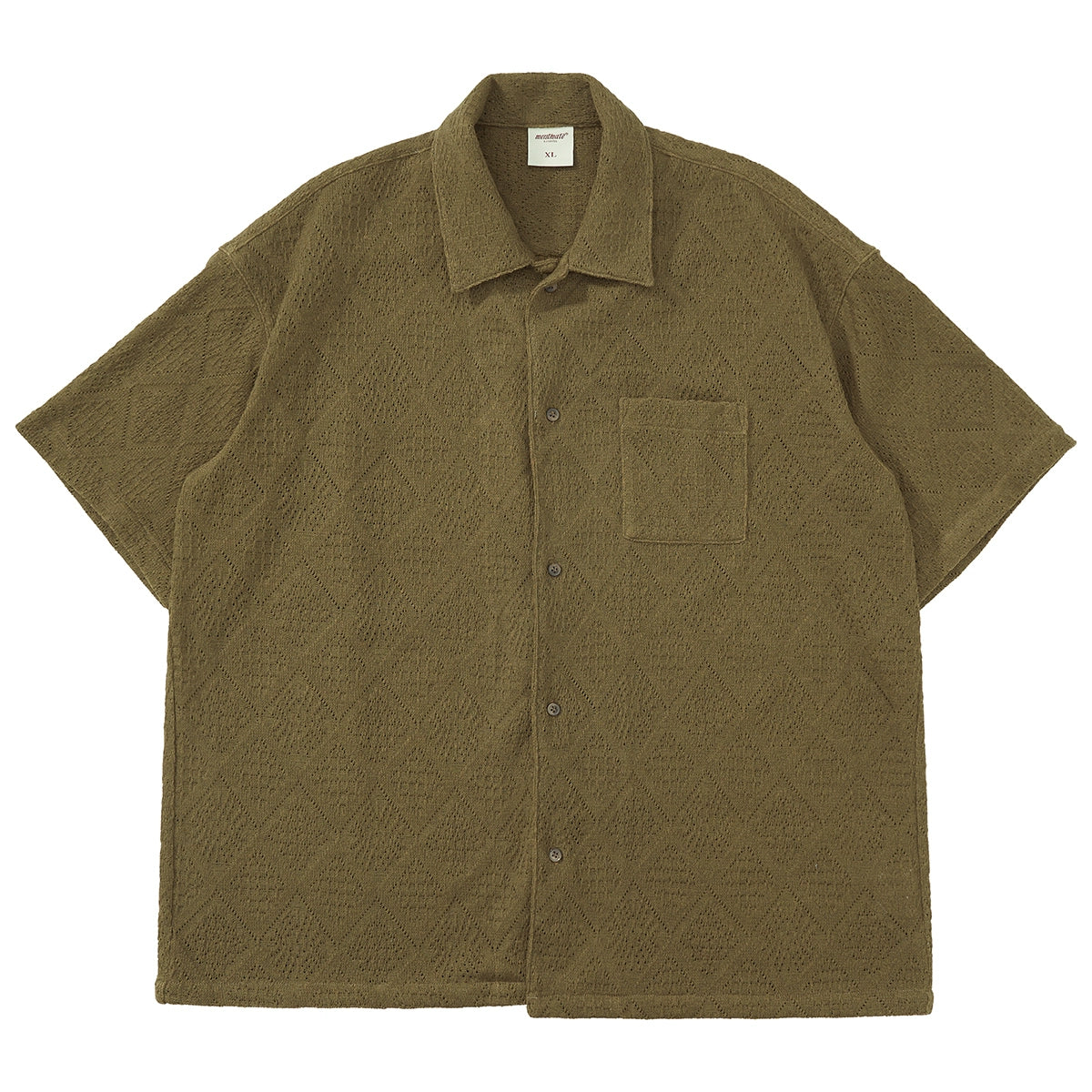 Mentmate Knitted Textured Short Sleeve Shirt