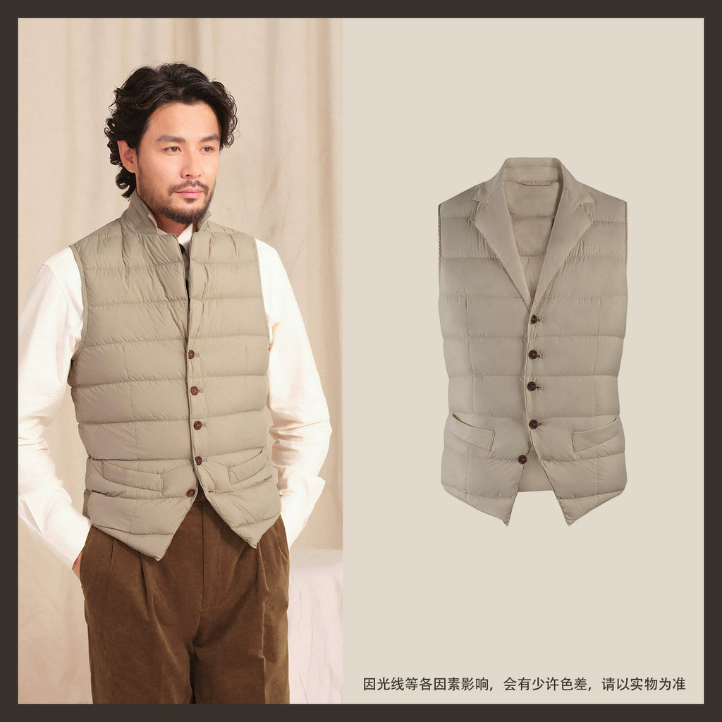 CULTUM Windproof Three-dimensional Tailoring Suit Collar Vest