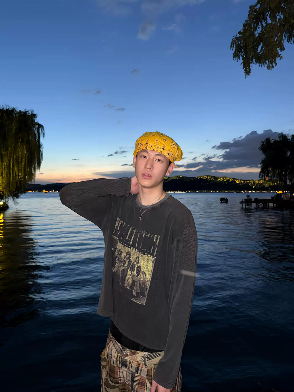 AMBSOM Old Waffle Long Sleeve