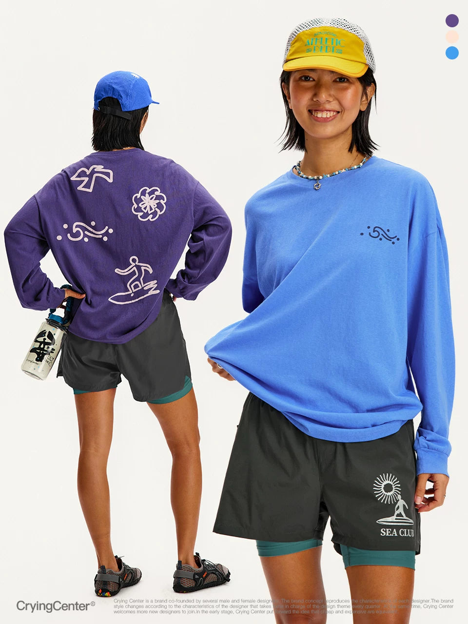 CryingCenter Ocean Totem Sports Leisure Long Sleeve