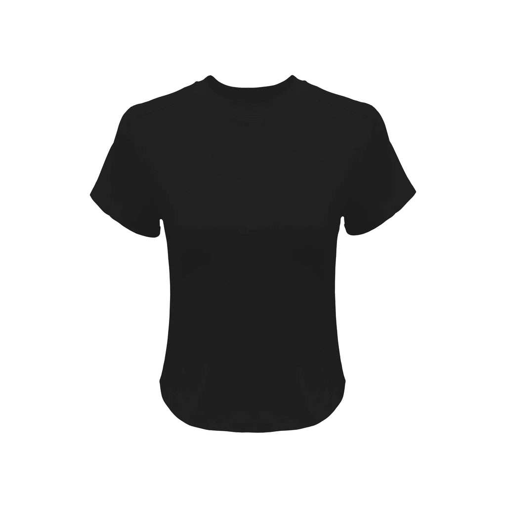 Veryrareme Short Front Shoulder Waist Casual Tee