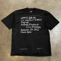 UPUPXIA Retro Letter Print Casual Tee