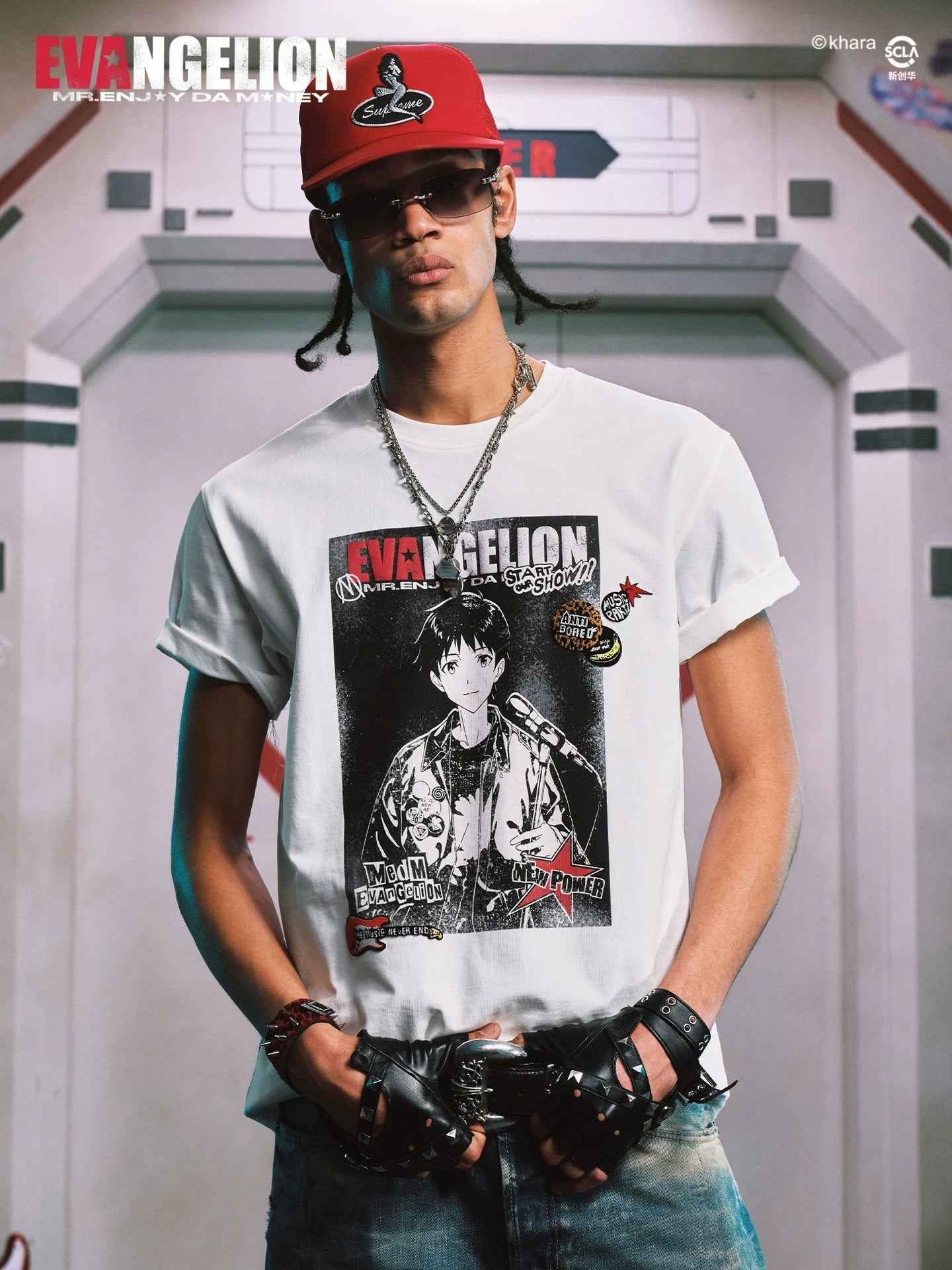 MEDM Old Casual Crew Neck Versatile Tee