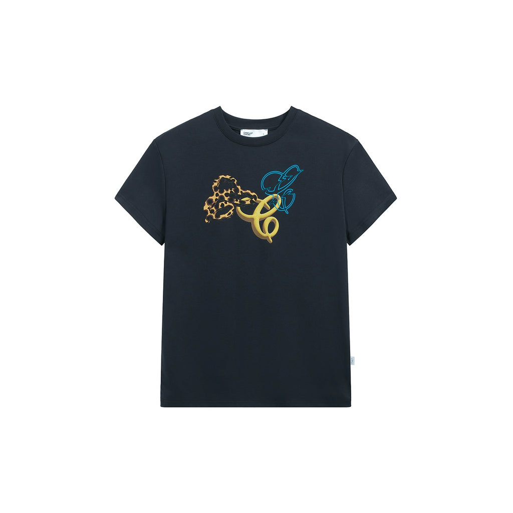 CRICLE CAGE Slim Print Short Slim Tee