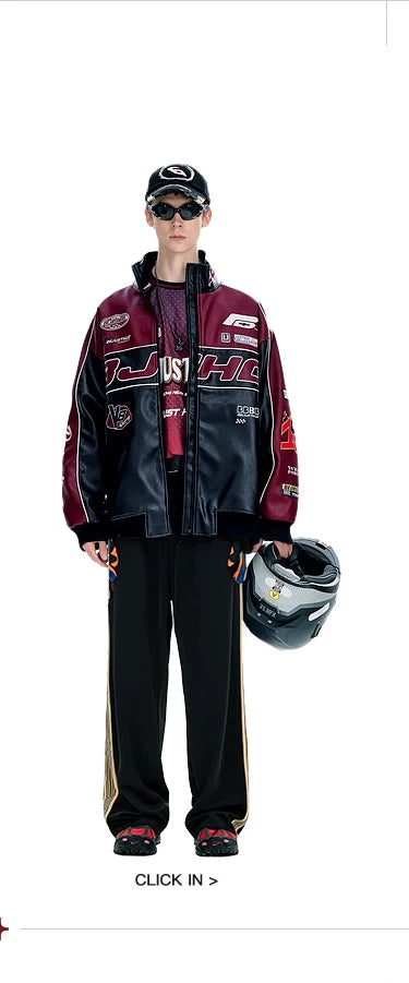 BJHG Premium Sense Racing Leather Jacket