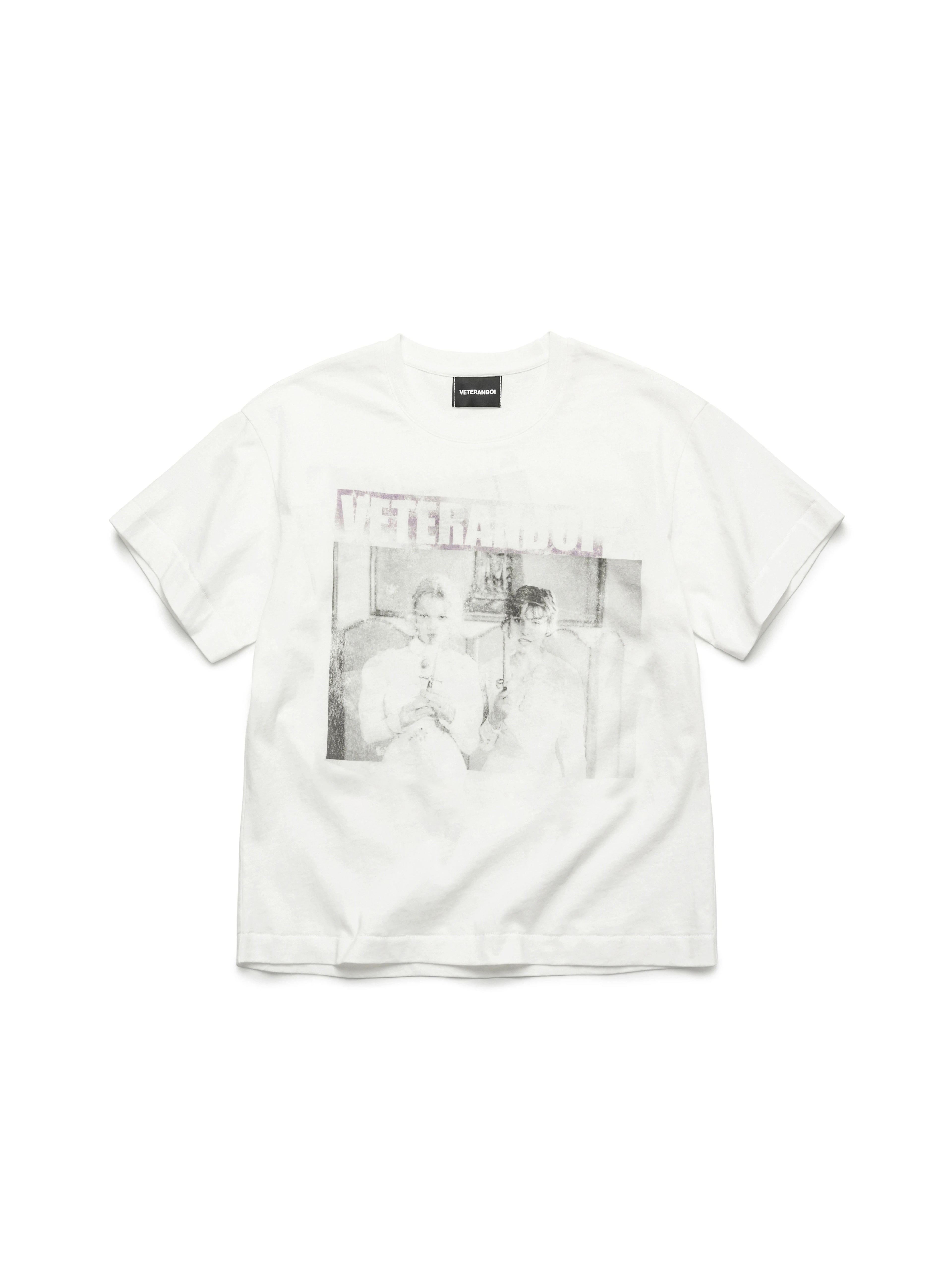 VETERANBOI Theme Character Print Casual Tee