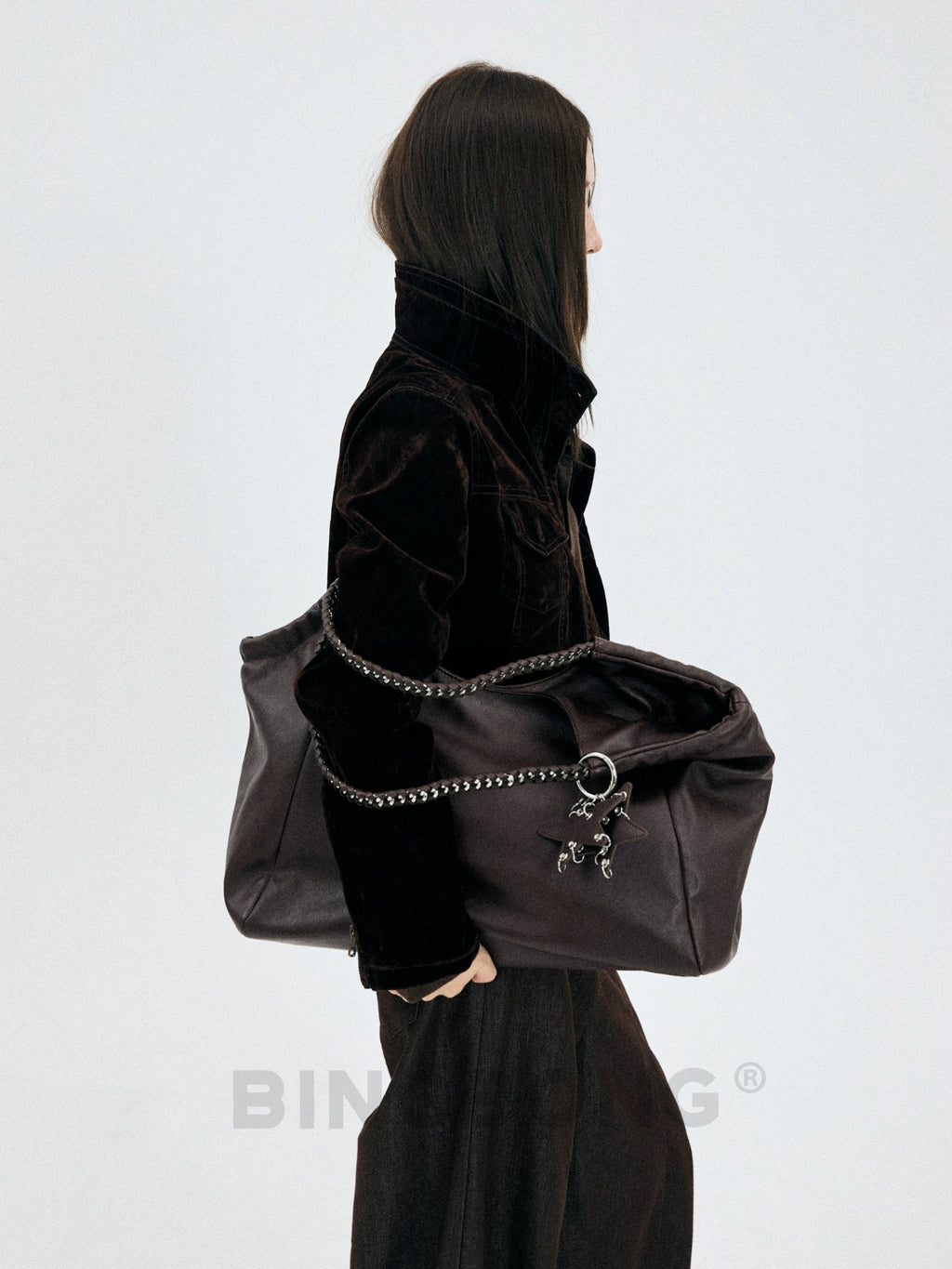 BINGBONG  Star Pendant Large-capacity Commuter Bag