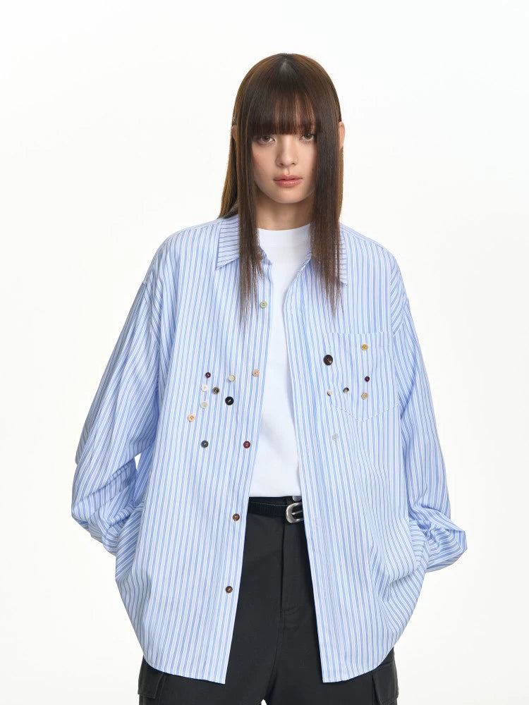 TGNS Lazy Casual Striped Shirt