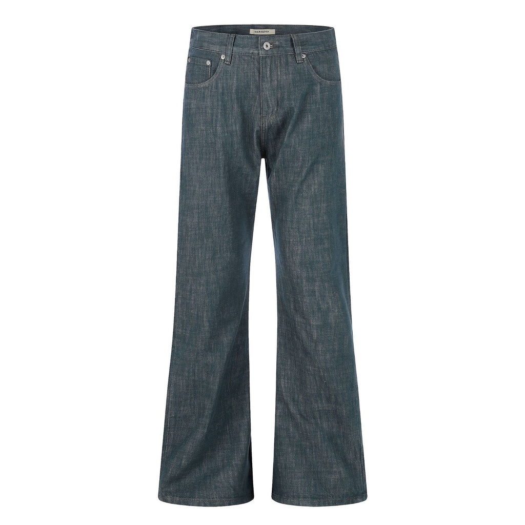 11KN Retro Embroidered Micro-pull Jeans