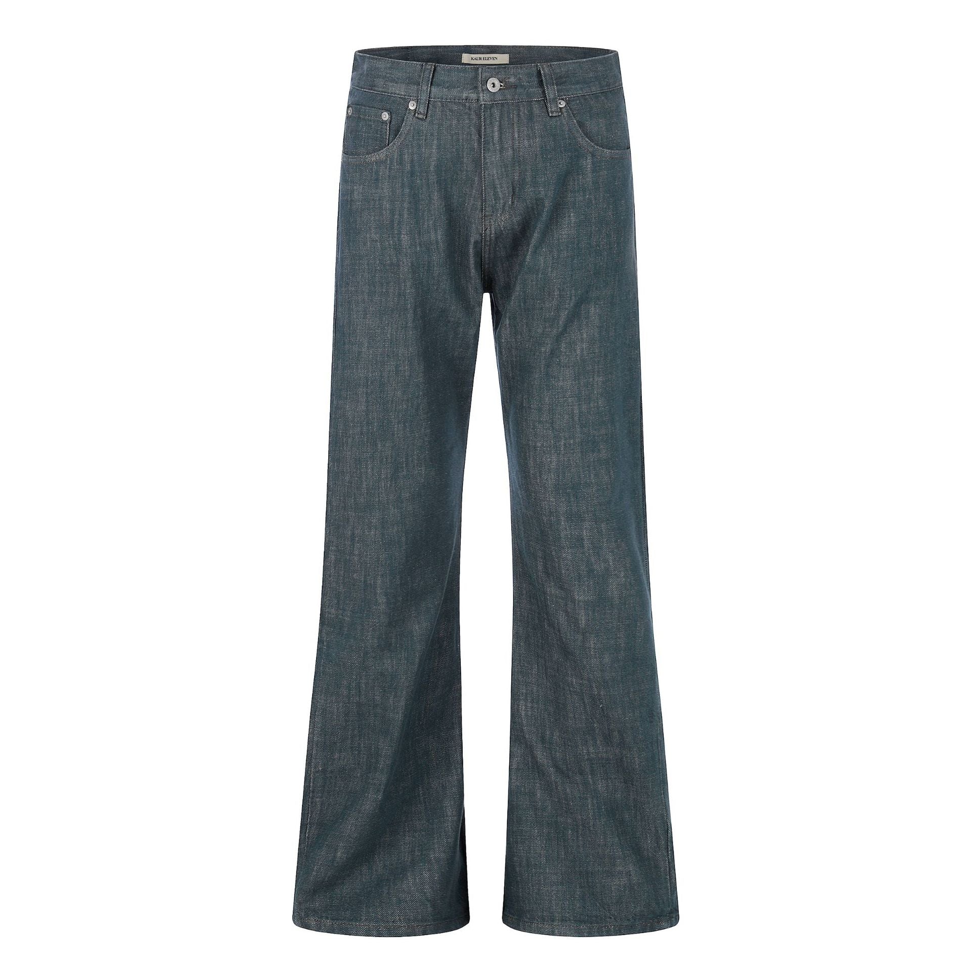 11KN Retro Embroidered Micro-pull Jeans
