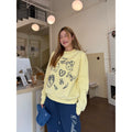 CCYE Embroidered Fleece Crew Neck Sweater