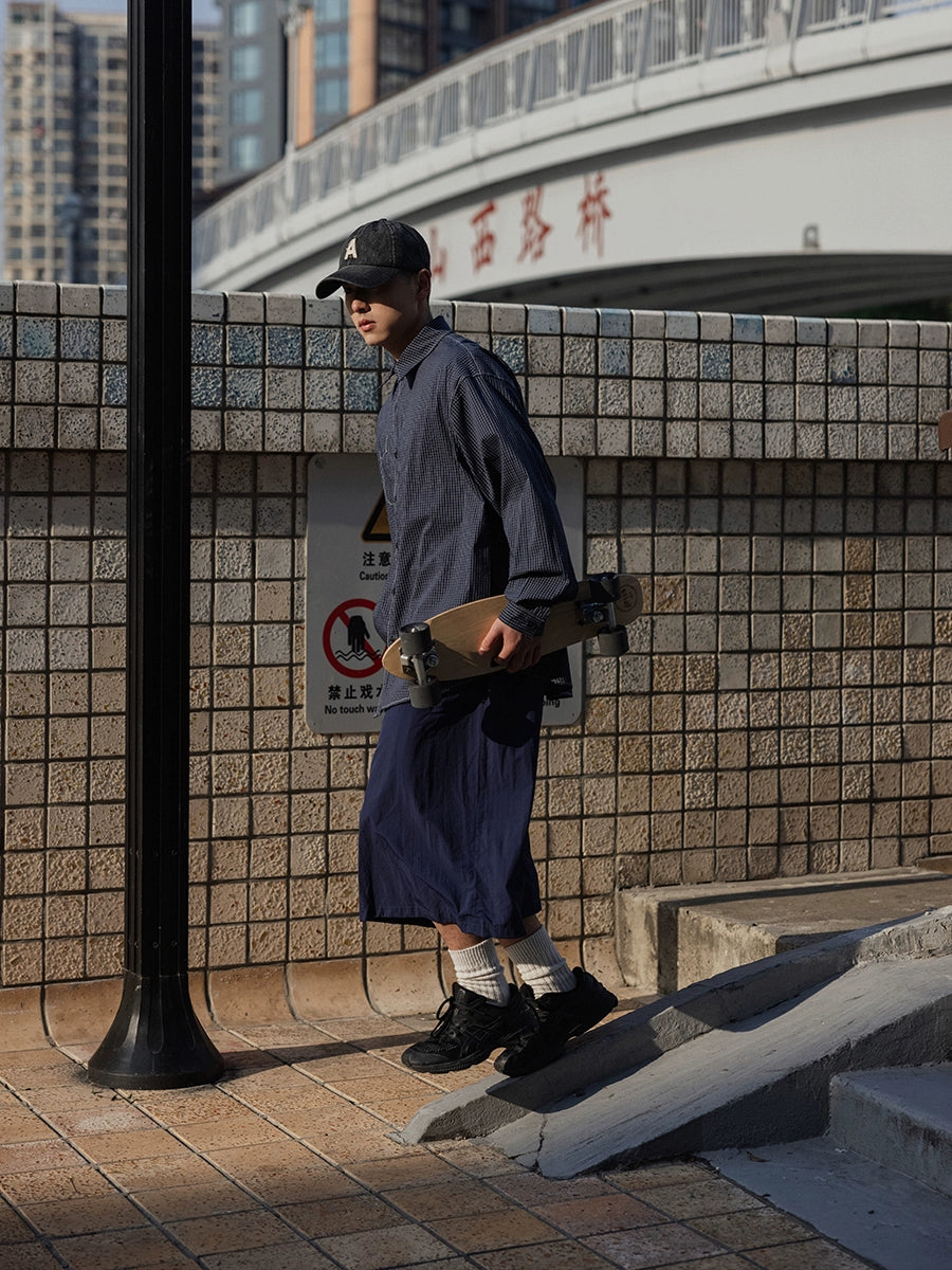 NOEARS Japanese Retro Loose Quick-drying Cropped Pants