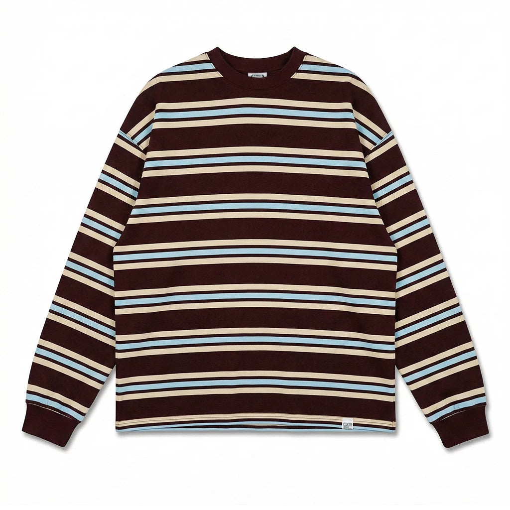BPCALL Vintage Striped Versatile Long Sleeve