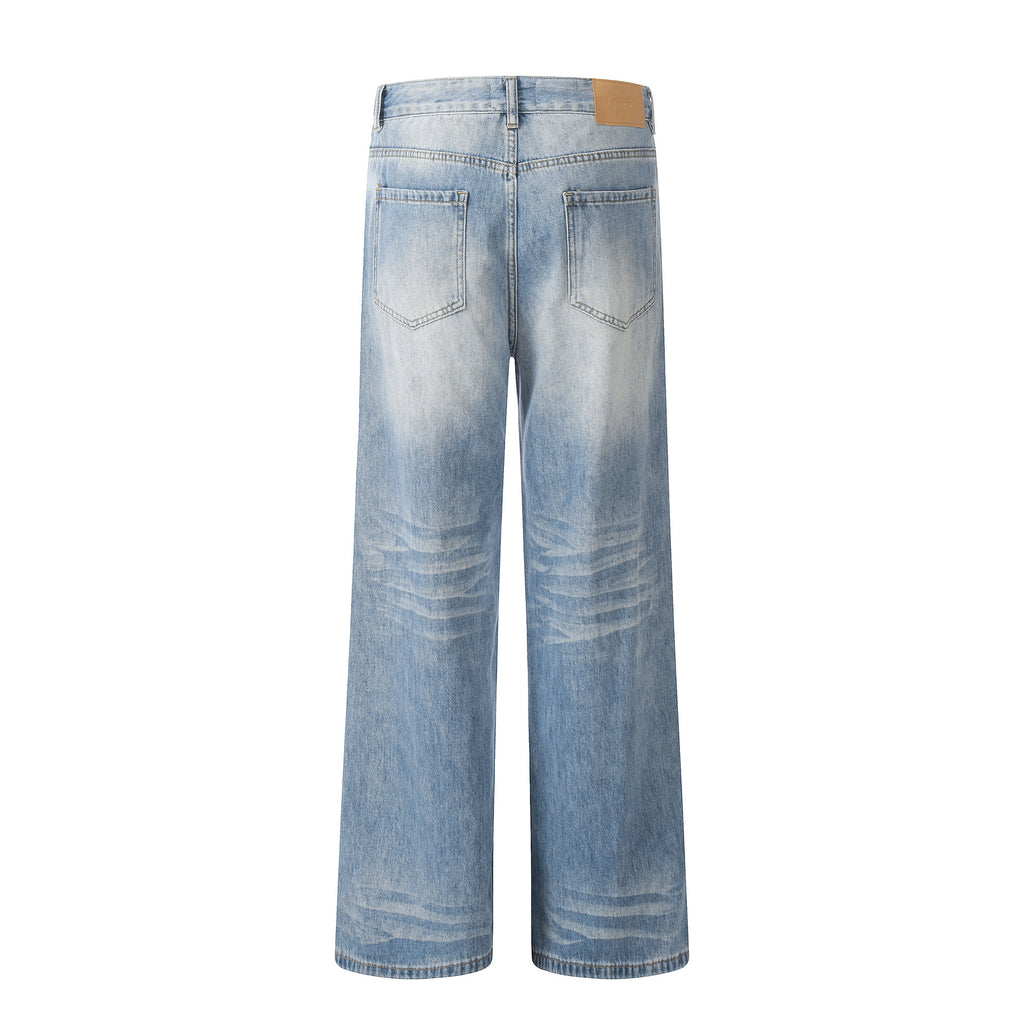 11KN Retro Straight Premium Wide Leg Jeans