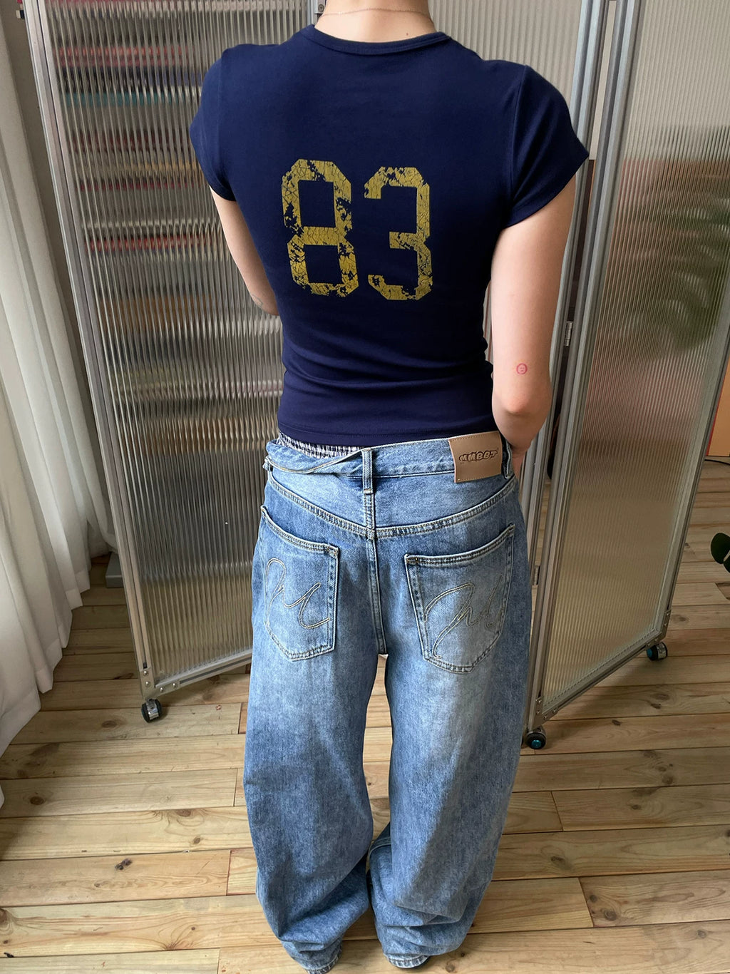 MMBBT Letter Double-sided Printed Slim Tee