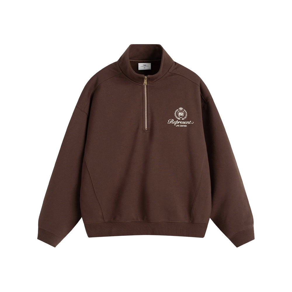 Loopsoon Vintage Half Zip Stand-Up Sweater