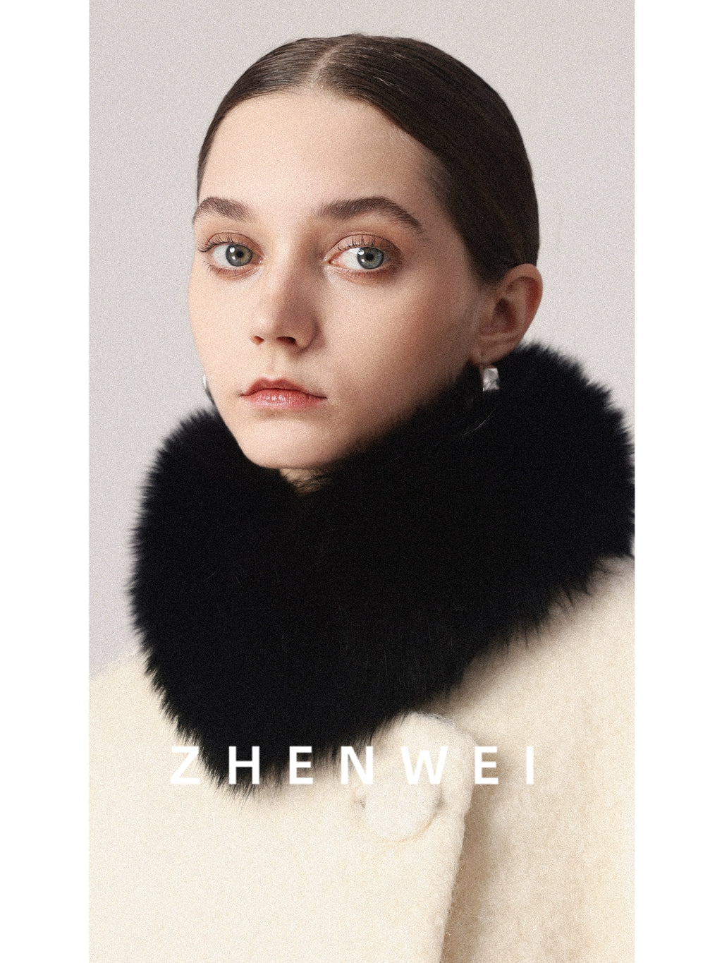 ZHENWEI Real Fox Fur Scarf