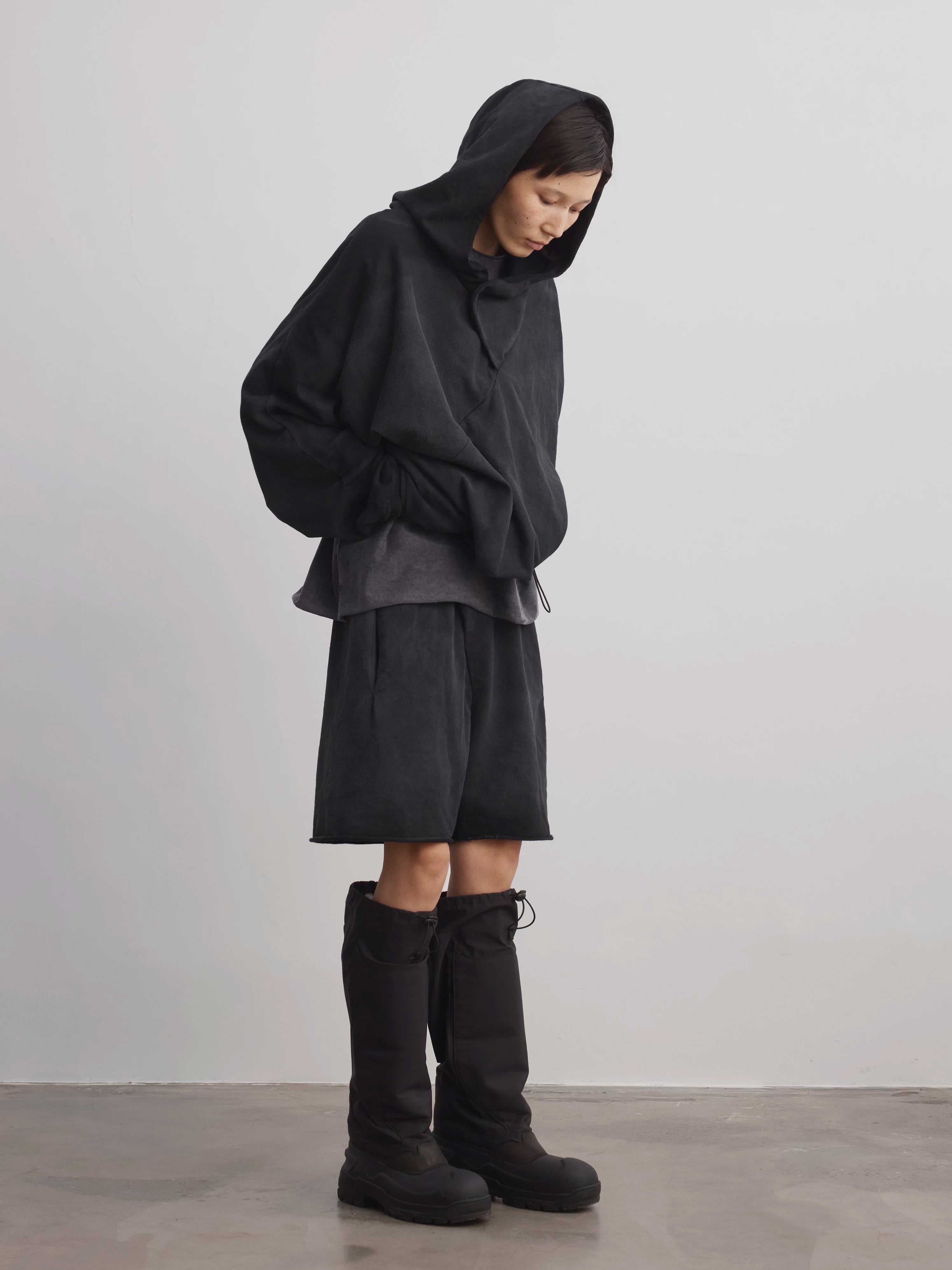Terrawear Vintage Short Wide Casual Hooded Sweater