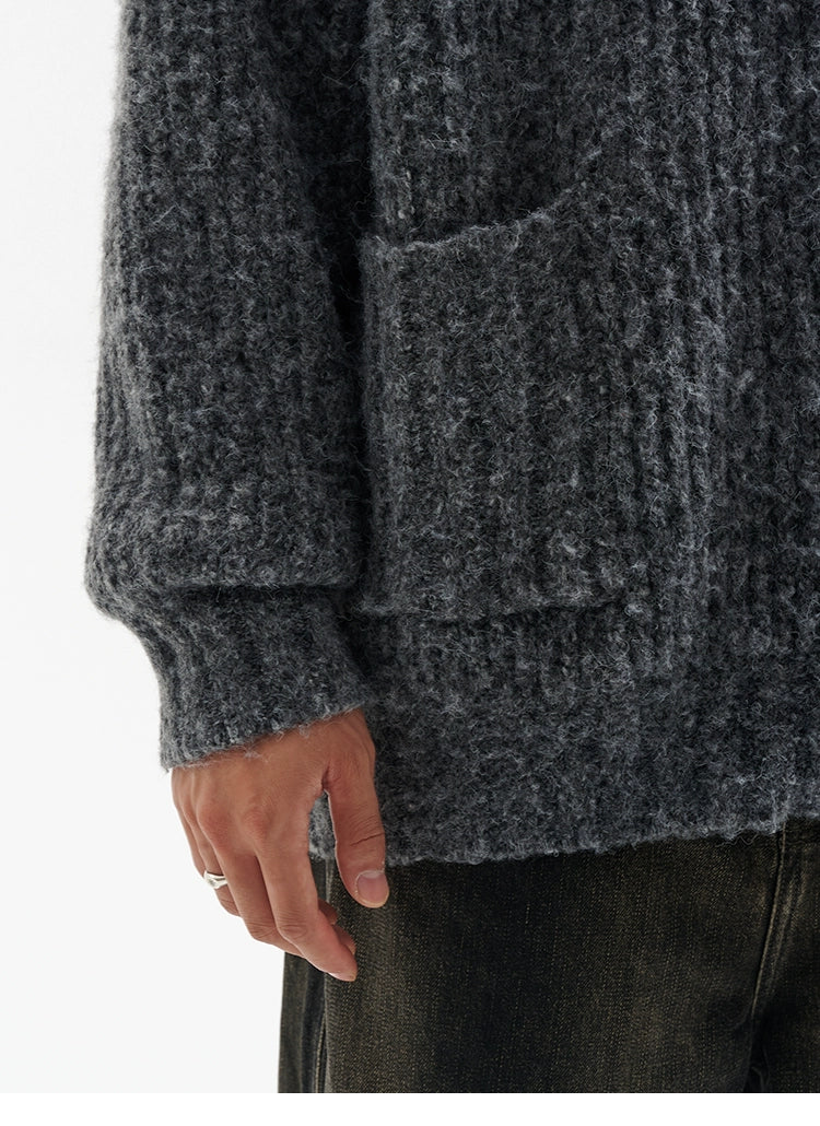 BUTTBILL Casual Vintage Loose Sweater Jacket