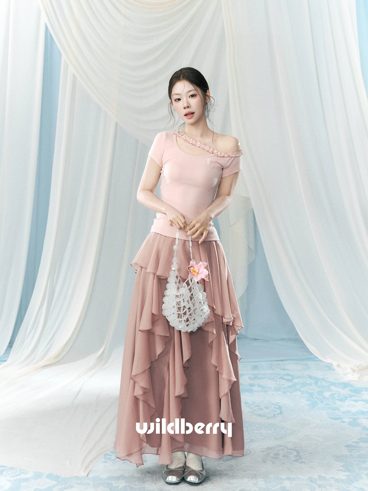 Wildberry Irregular Design High Waist Dress