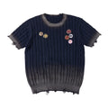 SAXGENWON Detachable Medal Knitted Tee