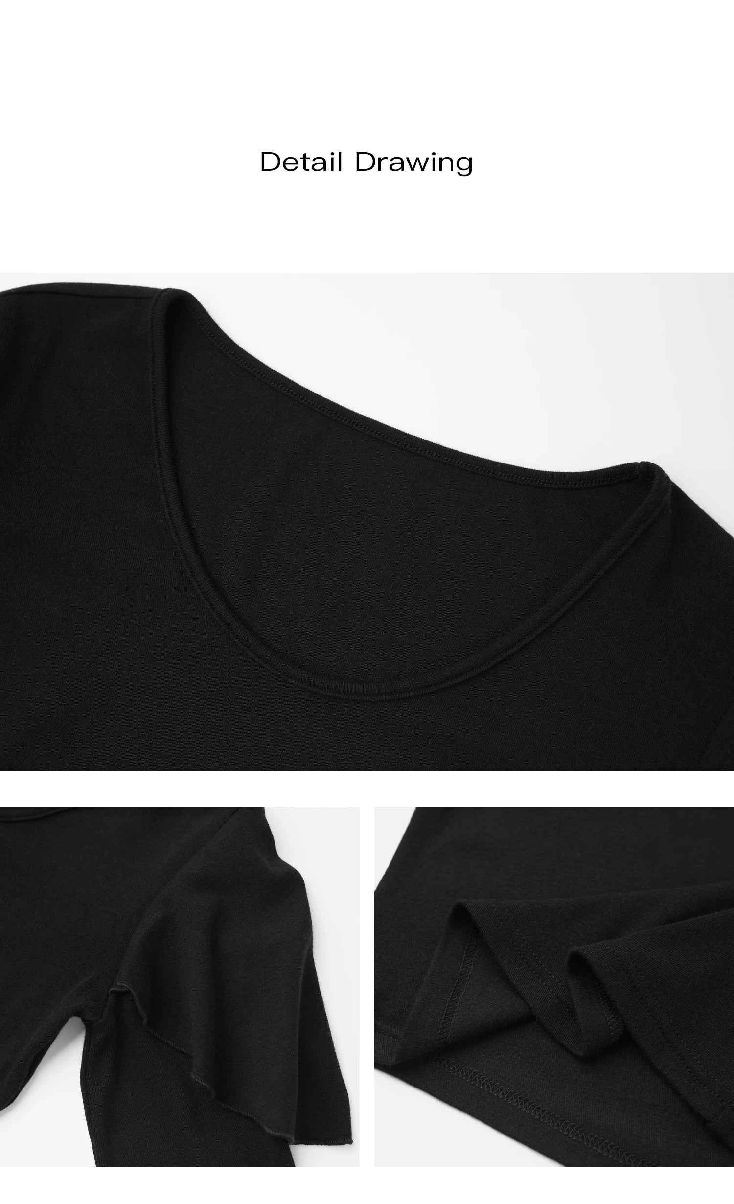 EIGHTHMONTH Lotus Leaf Sleeves Slim and Thin Long Sleeves