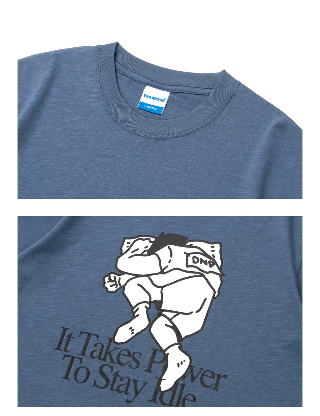 BENT IDEA Skin-friendly Breathable Casual Tee