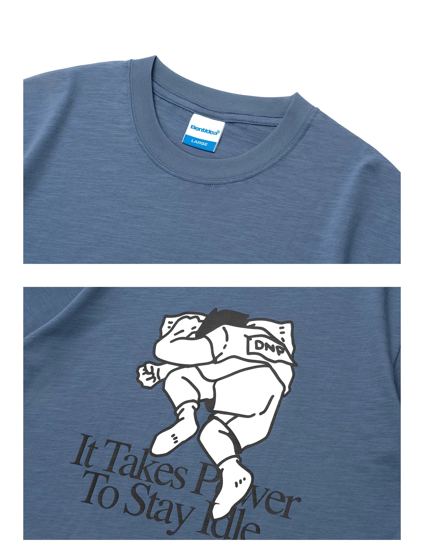BENT IDEA Skin-friendly Breathable Casual Tee
