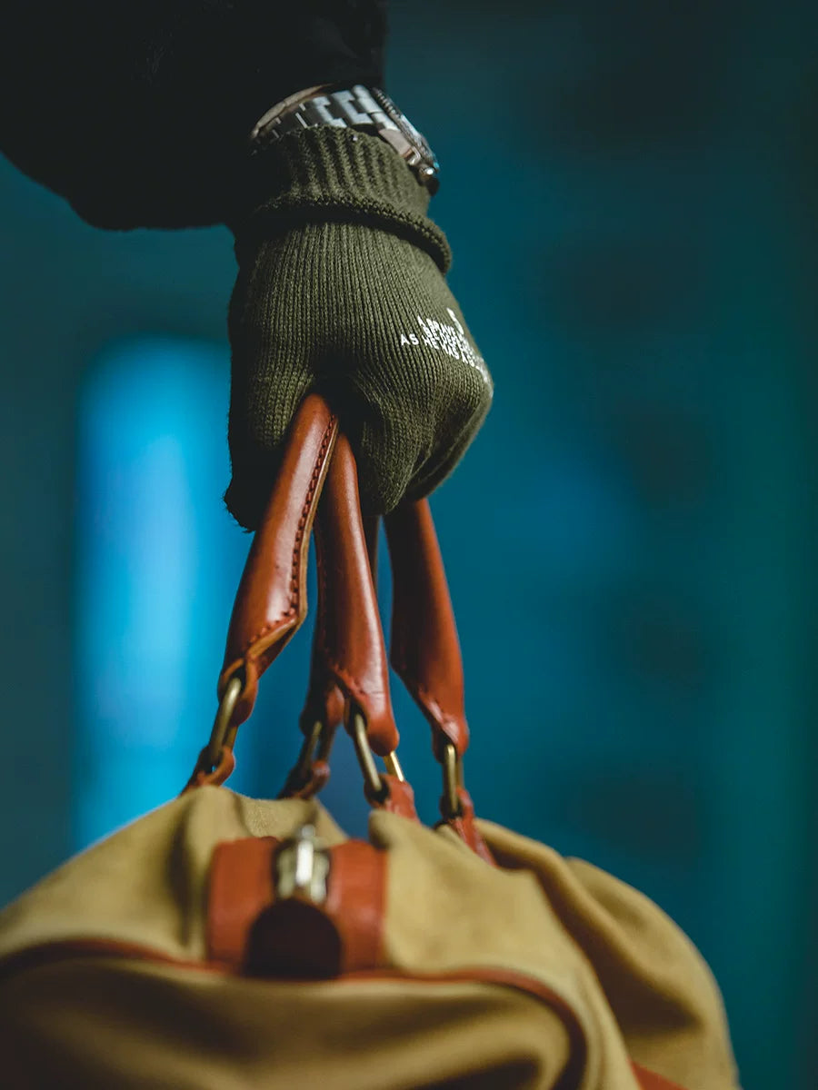 Madden retro knitted full-finger cold-proof gloves