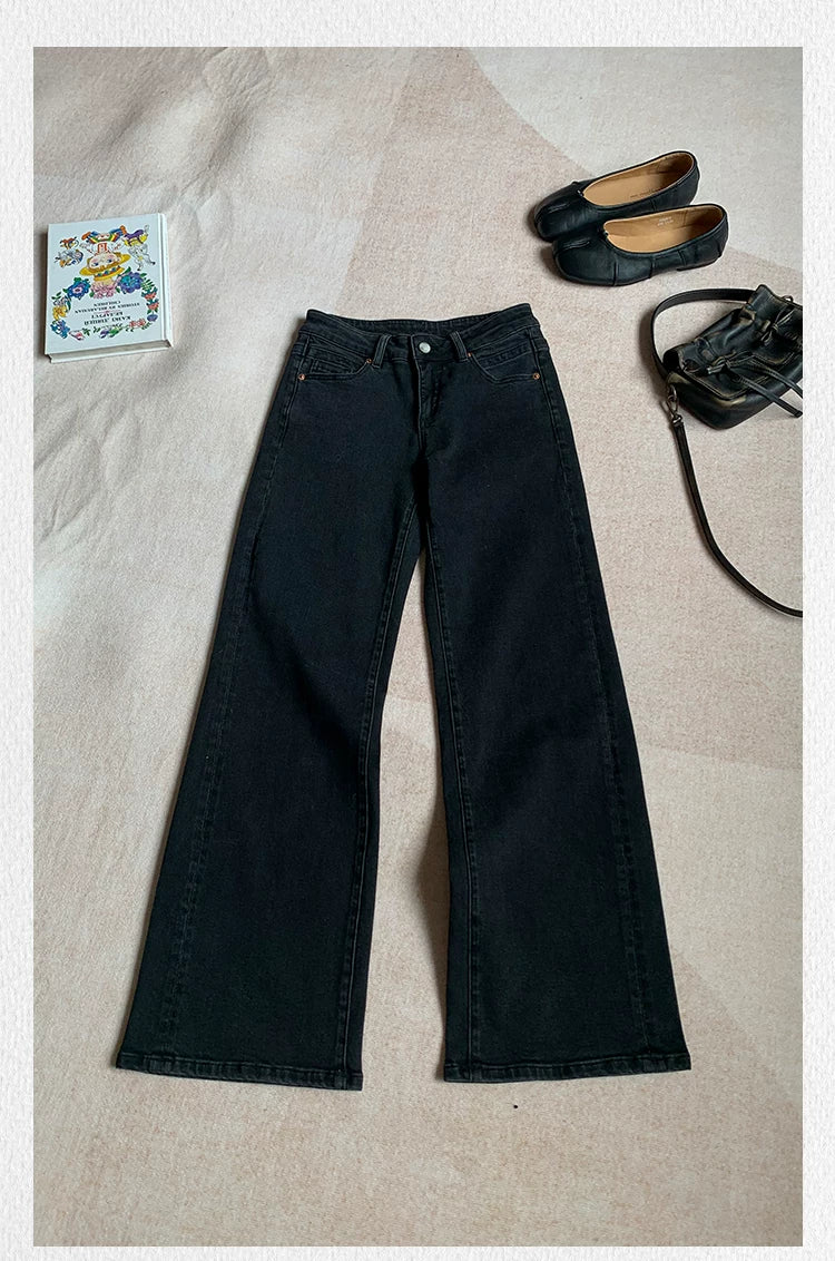 Popchee Narrow Mid-rise Straight-leg Pants