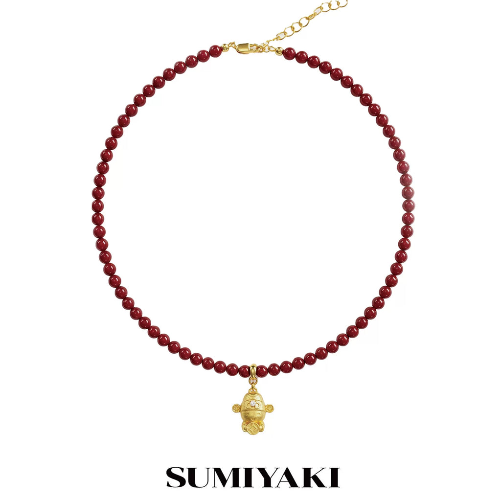 SUMIYAKI God of Wealth Cute Pendant Necklace