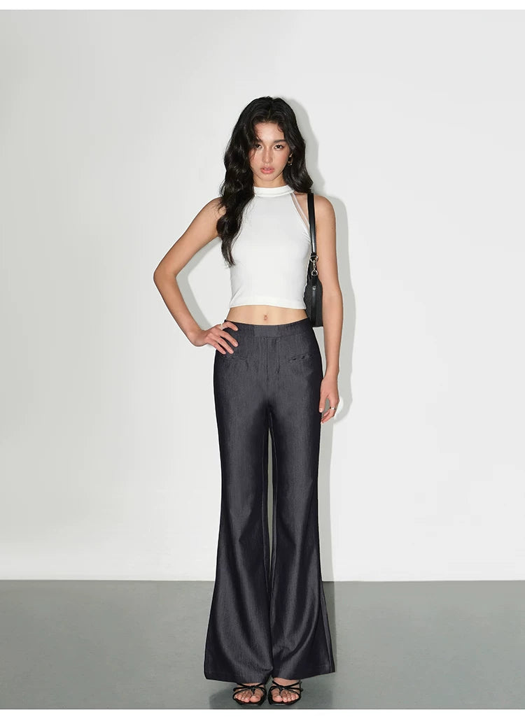 NEVA HU Thin Micro-pull Versatile Casual Pants