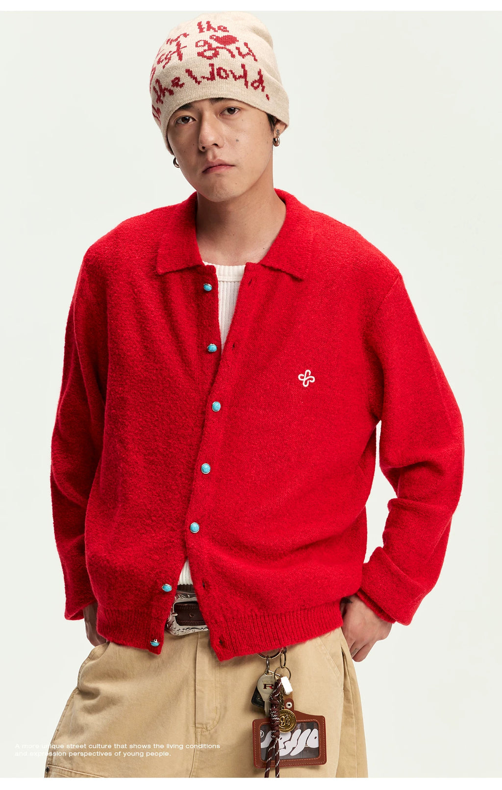 CoosRetro Lazy Wind Warm Casual Knitted Cardigan Jacket