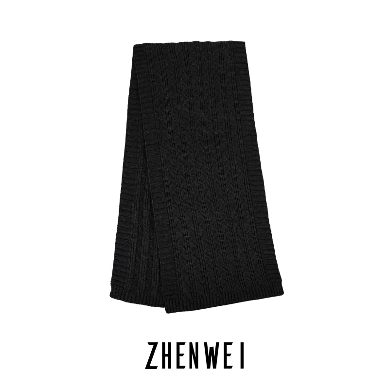 ZHENWEI Premium Coarse Knitted Scarf