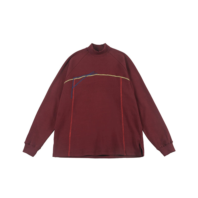 NOEARS Japanese Retro Semi-turtleneck Long Sleeves