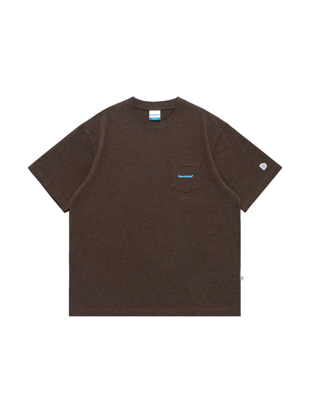 BENT IDEA Pocket Letter Print Loose Tee