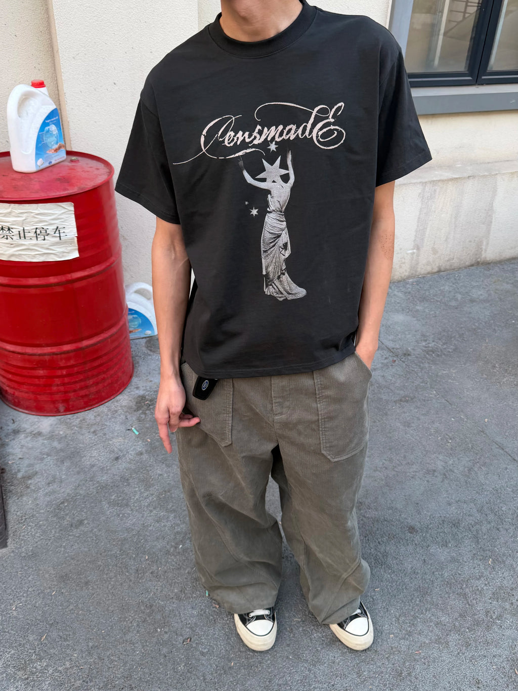CENSMADE Star Female Print Casual Tee