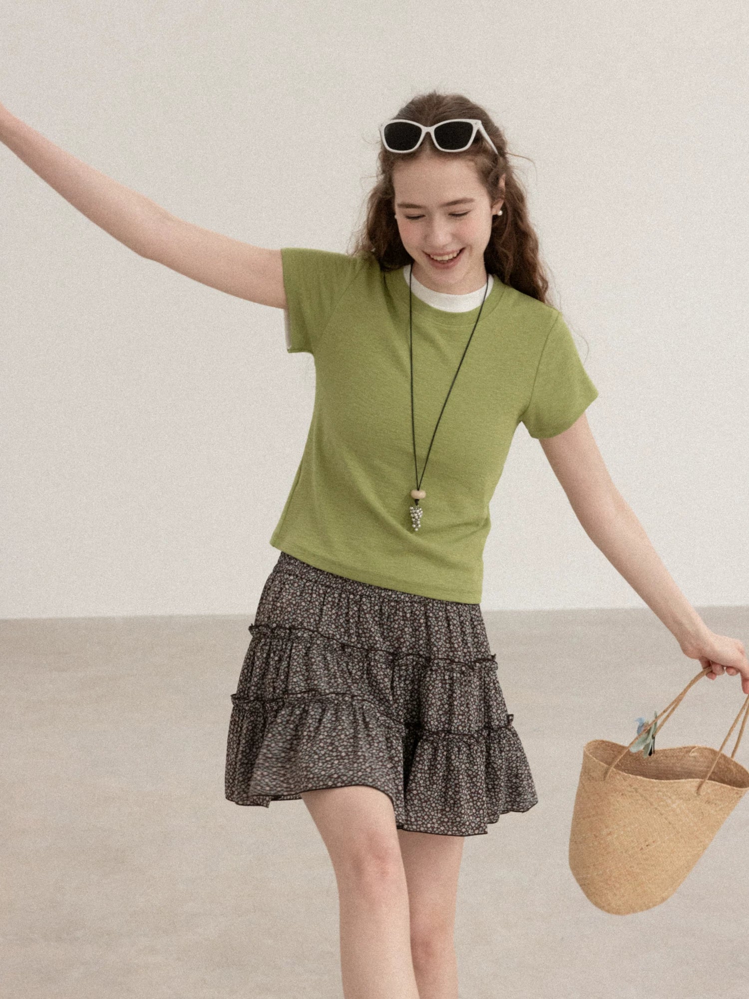 Cantonstory Casual Simple Versatile Tee