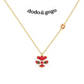 DODOGOGO New Chinese Lion Dance Clavicle Chain Necklace