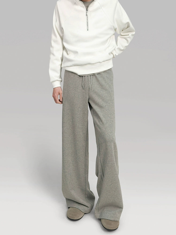 PLUS NO LOGO Loose Wide-leg Sports Drape Sweatpants