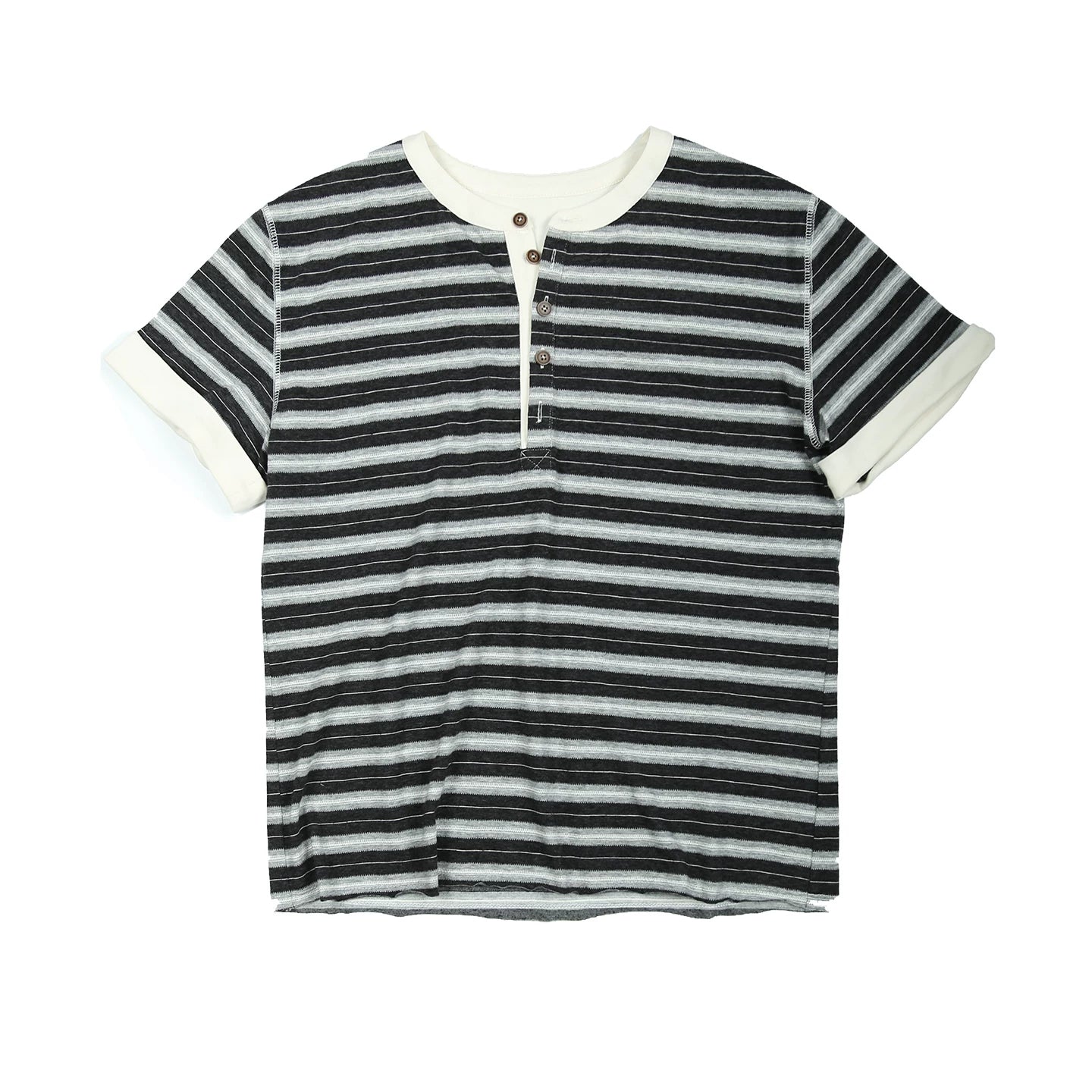 TREclub Vintage Contrast Striped Versatile Tee