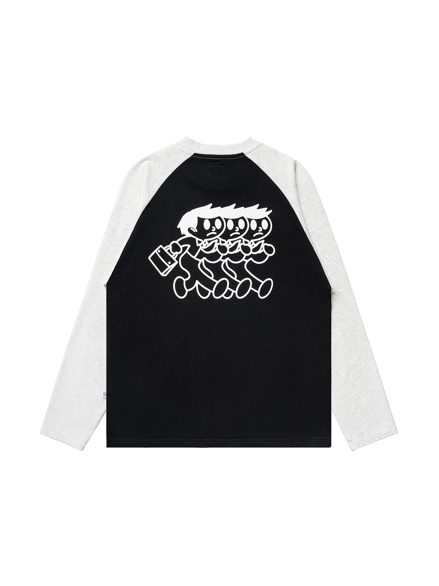 BENT IDEA Casual Color Matching Shoulder Long Sleeves