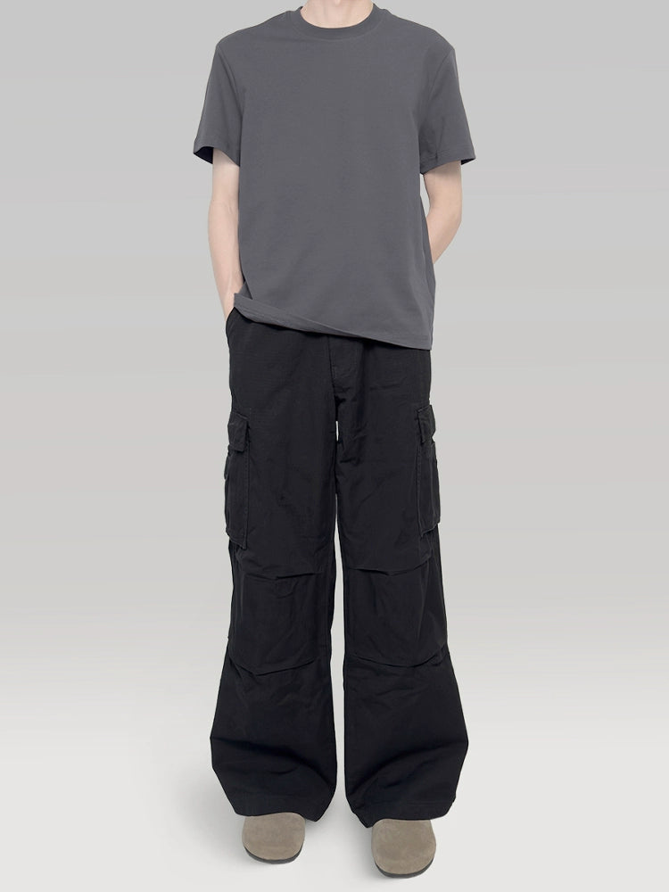 PLUS NO LOGO Cool Feeling Moisture Wicking Quick Drying Front Shoulder Tee