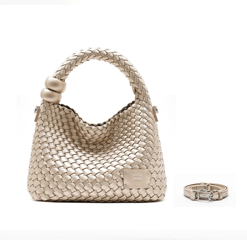 MUVA Woven Holiday Bead Small Bag