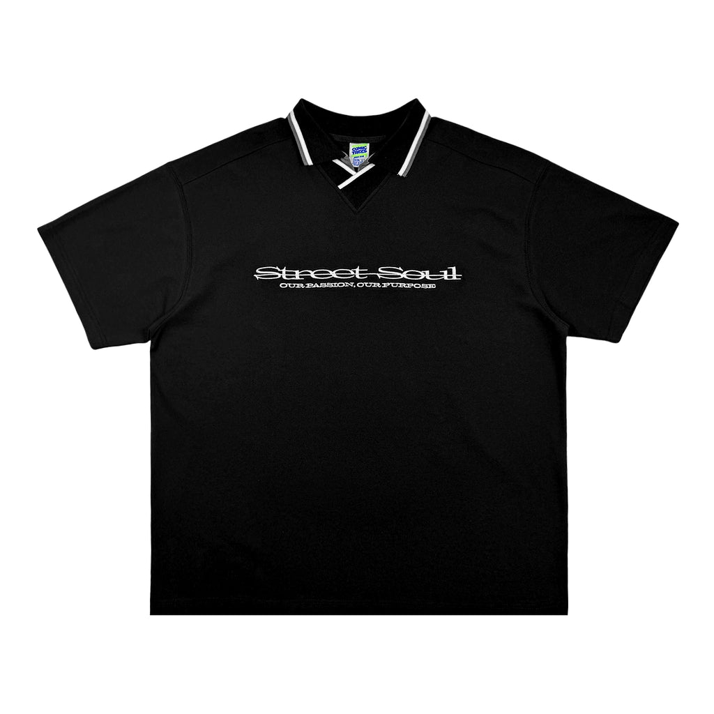 ComicTree C.t soul polo collar short Sleeve Tee