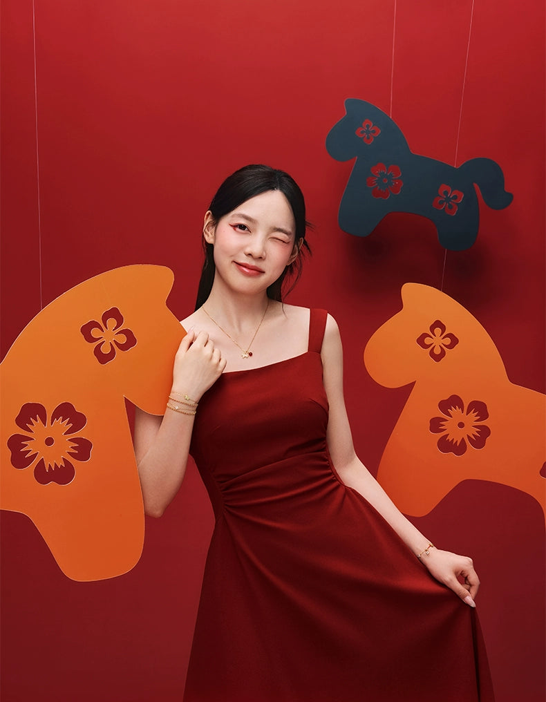 KADER Cute Horse New Year Necklace