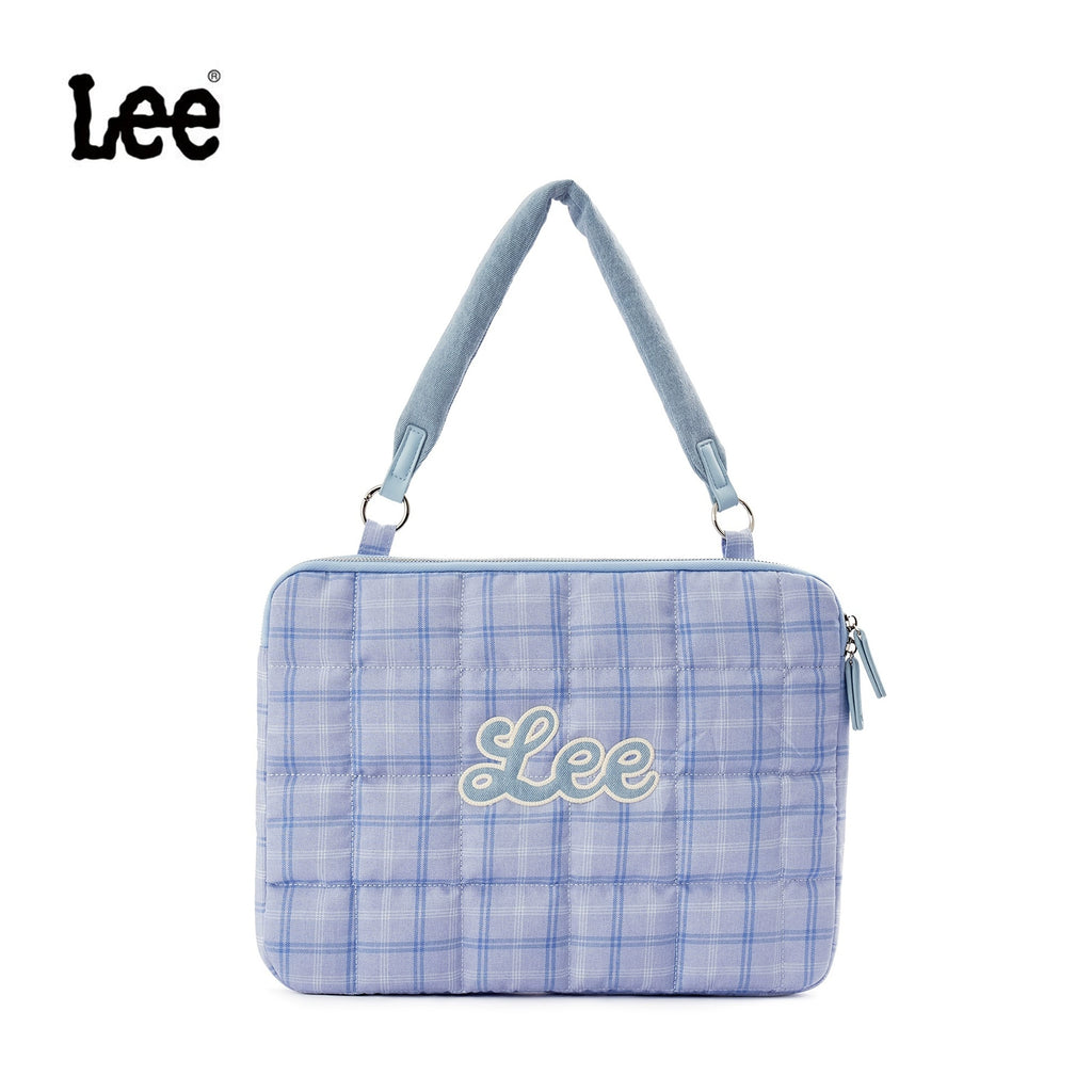 Lee Contrast Checked Tote Bag