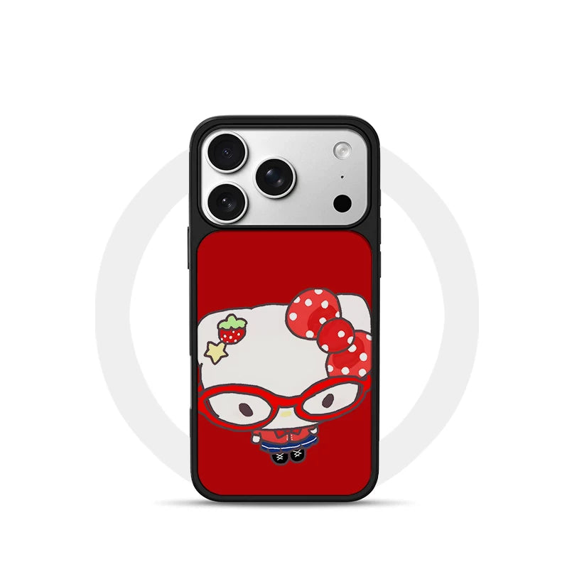 Pbcase Glasses Cat Cat Simple Apple Phone Case